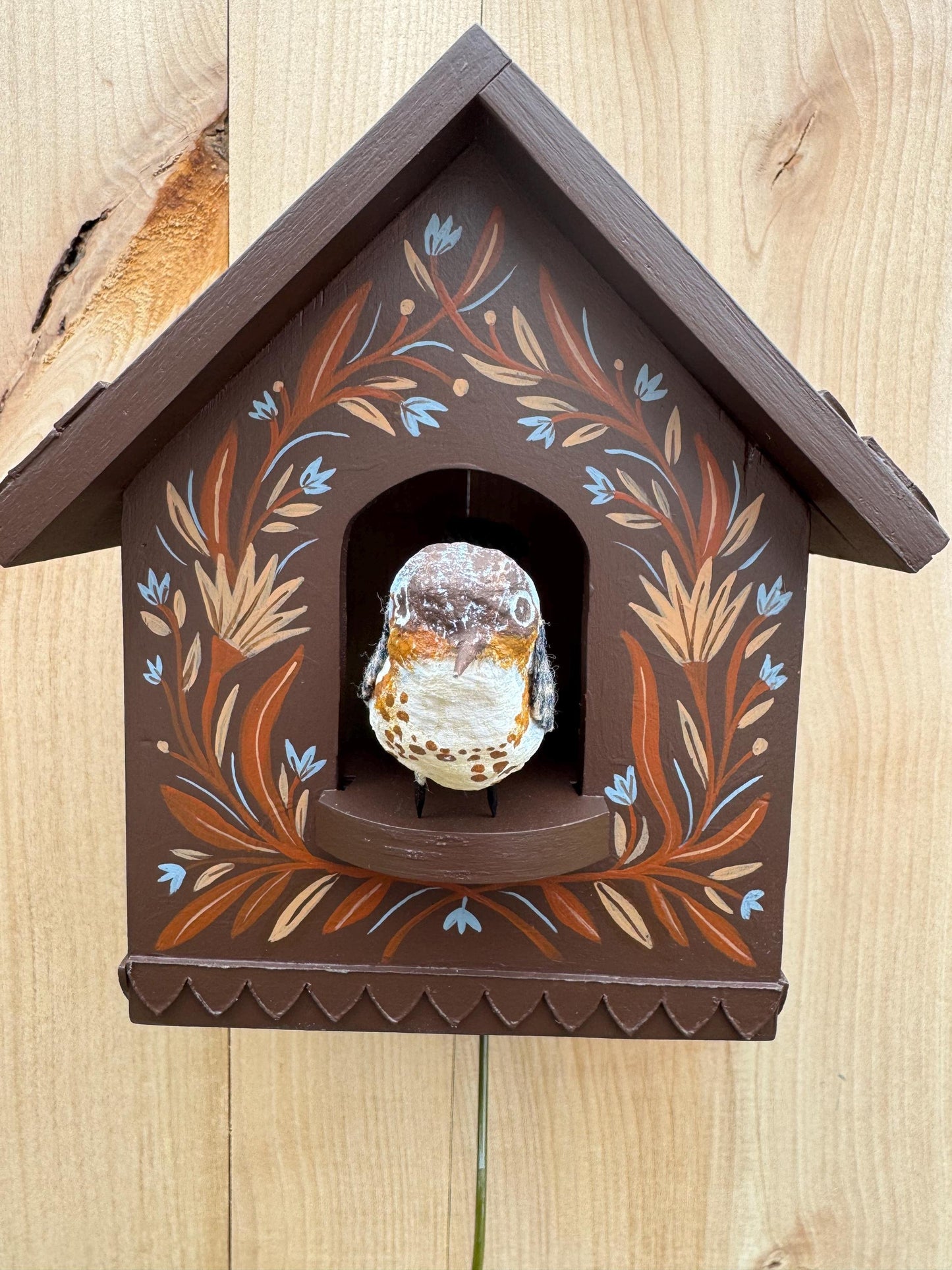 🔥🦉Whimsical Kinetic Art Birdhouse Wall Decor (🔥Same as in the video)