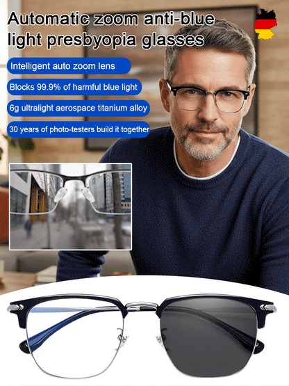🎄Christmas Sale 50% OFF🔥Smart Zoom Photochromic Reading Glasses