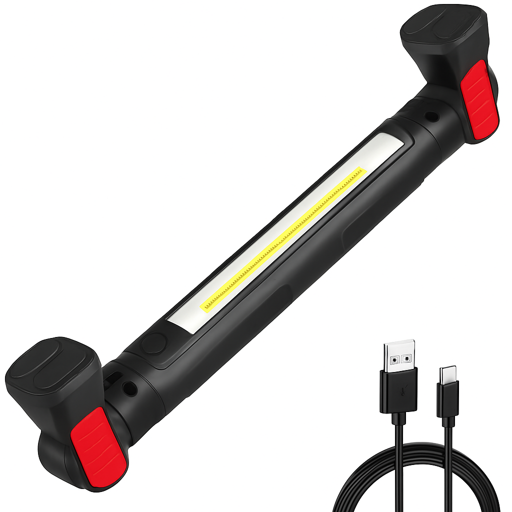 3000LM Work Light Flashlight, 5200mAh Rechargeable Underhood Lighting