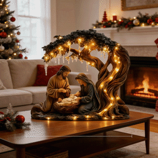 Buy 2 Get 10% OFF& Free Shipping🎄🎁Christmas Nativity Scene Decorative Figurine