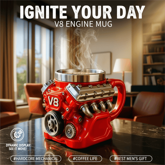 ⚡✨Ultimate V8 Engine Gift Mug & A Gearhead's Dream