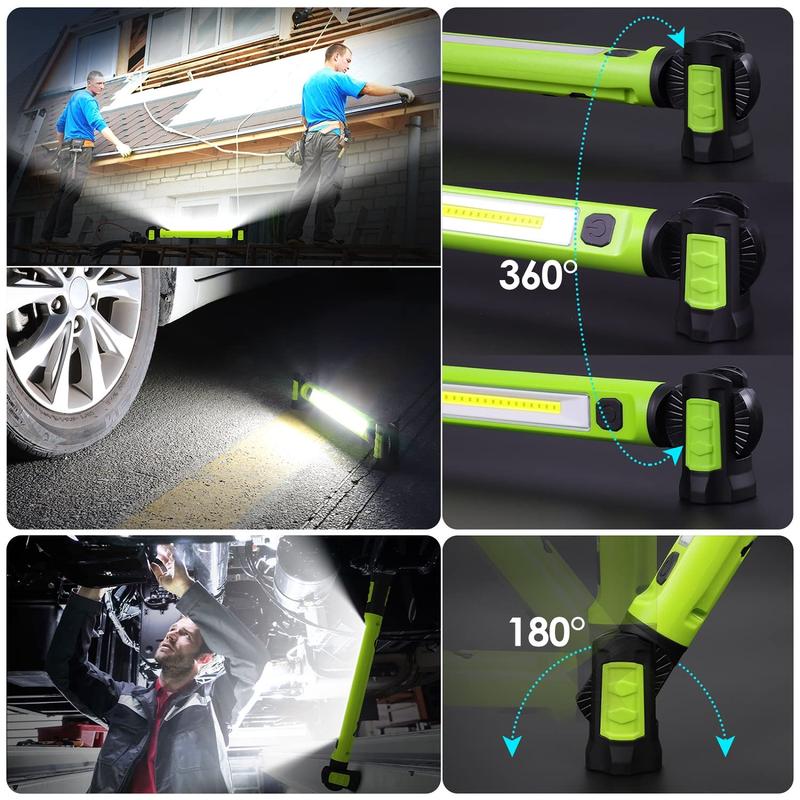 3000LM Work Light Flashlight, 5200mAh Rechargeable Underhood Lighting